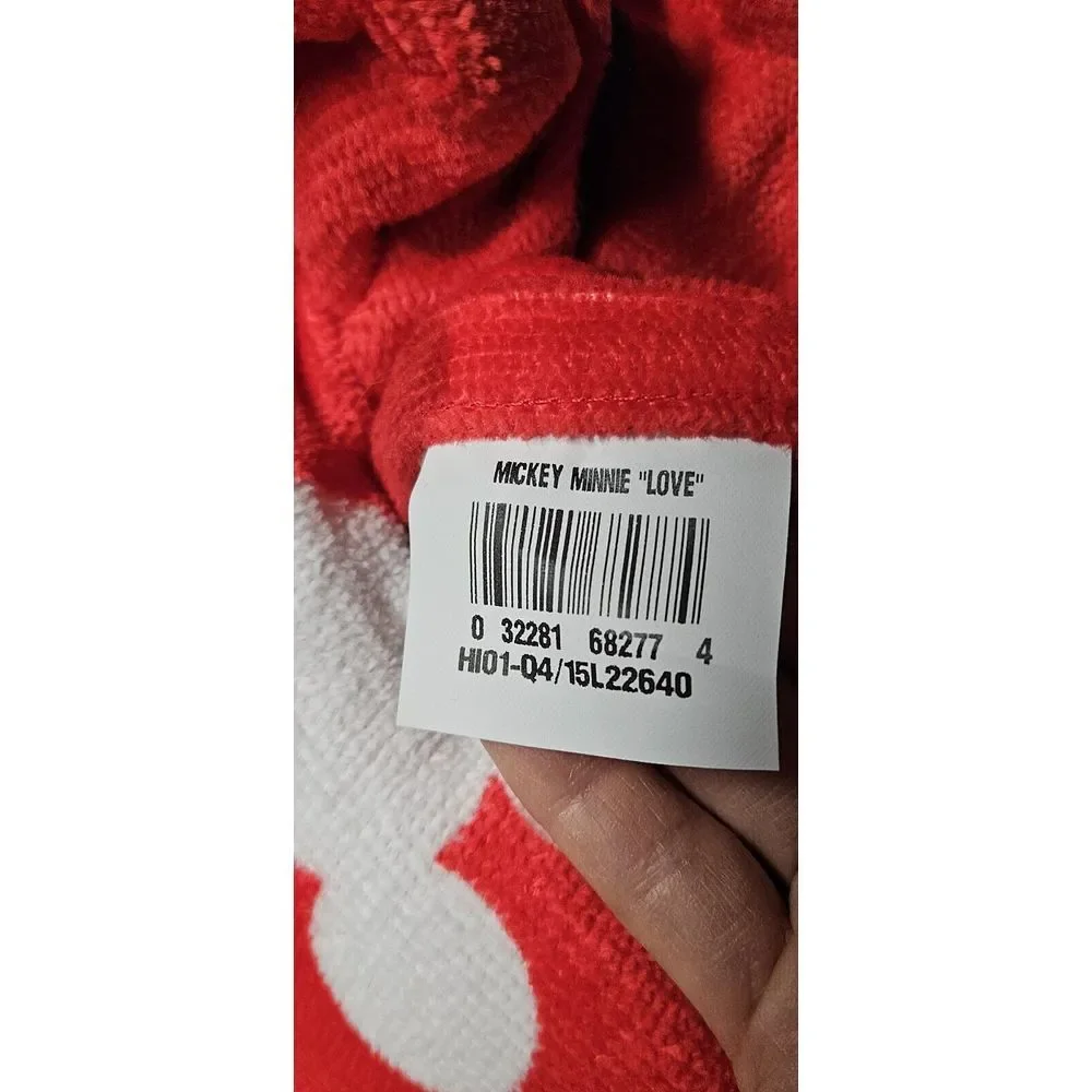 Disney Minnie‎ Mouse girls ear + bow hooded Towel 22x51